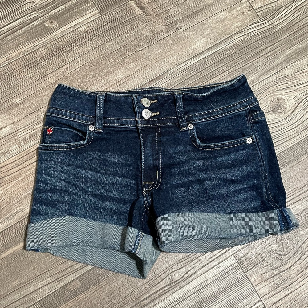 Hudson Jeans Dark Blue Jean Shorts